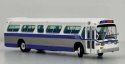 GM SDH-5307 New Look Suburban Bus - Lighted - Assembled -- New York MTA 01122 (silver, white, b, HO, Iconic Replicas 753168