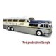 GM PD-4501 Scenicruiser Coach Bus - Assembled -- Greyhound (50th Anniversary, silver, white, , 1/43, Iconic Replicas 430665