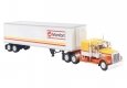 Kenworth W900 Semi Tractor w/Sleeper Cab & Van Trailer - Assembled -- New York Fire Dept. FD, HO, Brekina Automodelle 86257