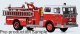 Ward LaFrance Fire Engine - Assembled -- San Francisco Fire Department (red, white), HO, Iconic Replicas 870649