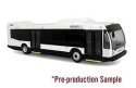 Nova Bus LFSD Transit Bus - Assembled -- Painted, Unlettered (white, silver), HO, Iconic Replicas 870502