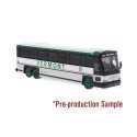 MCI D4000 Coach - Assembled -- Vermont Transit (white, silver, black, red), HO, Iconic Replicas 870562