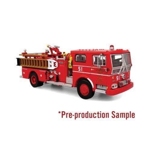 1973 Ward LaFrance Ambassador Fire Truck - Assembled -- Los Angeles County Fire Department Engi, HO, Iconic Replicas 870536