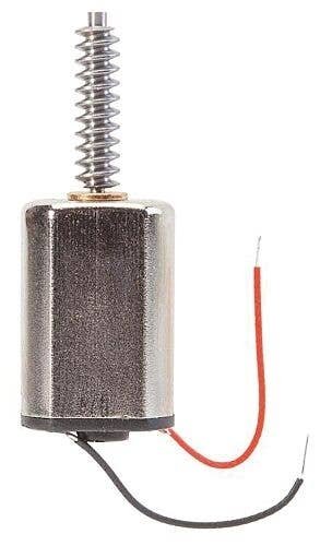 Flat Can Motor w/Worm - Car System -- 3/8′ 10mm Diameter, Module 0.3, HO, Faller Gmbh 163302