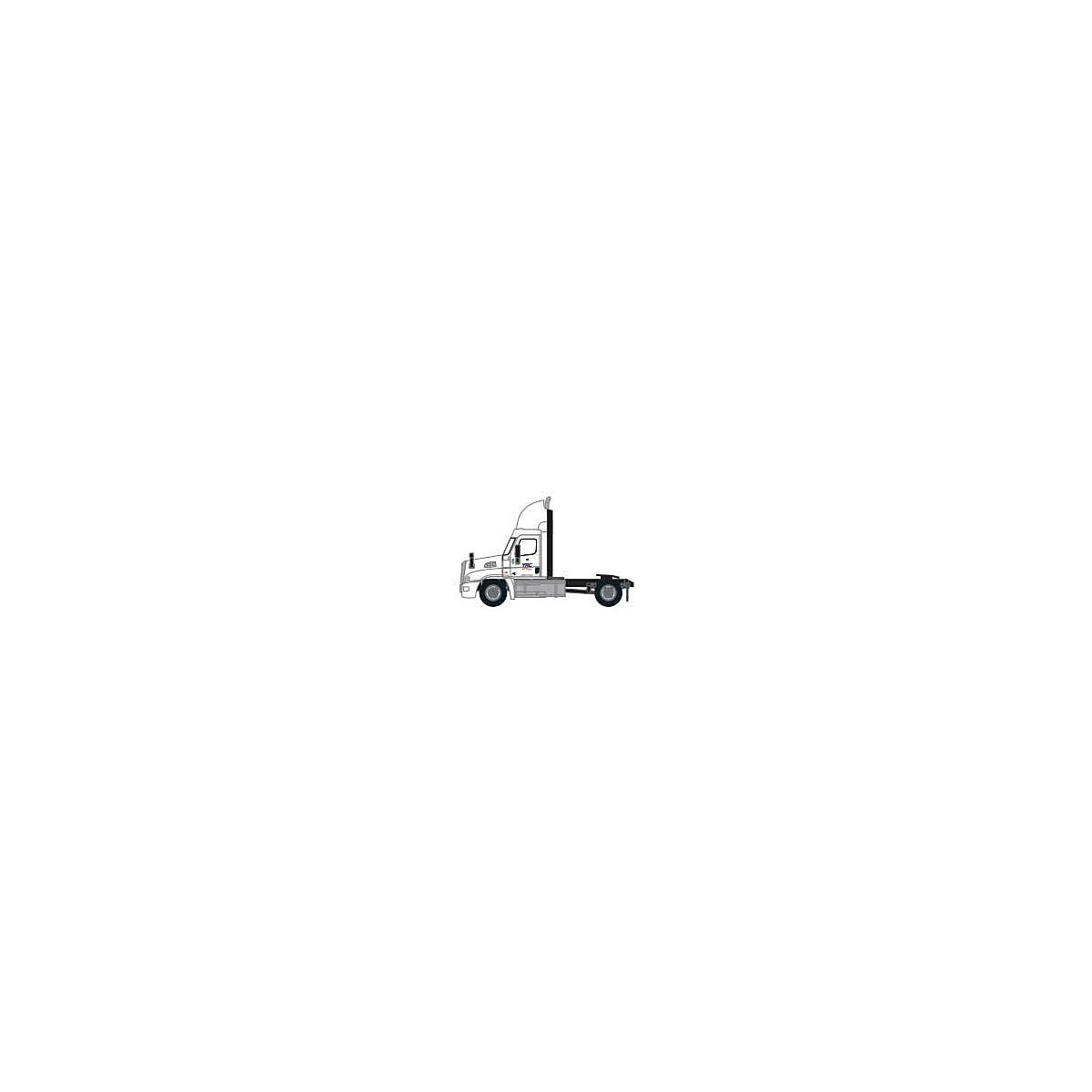 Freightliner Cascadia Raised-Roof 2-Axle Semi Tractor - Assembled -- YRC Freight 5 (white, orange, N, Trainworx Inc 4259005