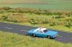 1976 Dodge Monaco 4-Door Sedan with Working Lights - Assembled -- Police (Blue Body, White Can, HO, Busch Gmbh & Co Kg 5629