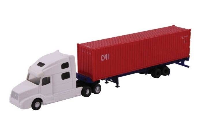 Volvo VN780 Tractor w/40′ Corrugated Container on Chassis -- White Tractor w/CAI International Conta, N, Kato USA Inc 31615