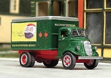 1937 Studebaker REA Delivery Truck - Resin Kit -- Unpainted Resin Castings with Railway Expre, HO, Sylvan Scale Models V367