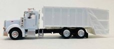 Peterbilt 367 Garbage Truck - Assembled -- White, HO, Herpa Models 6610