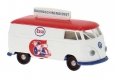 1960-1963 Volkswagen T1b Kasten Cargo Van - Assembled -- Esso-Baumaschinendienst (white, red, HO, Brekina Automodelle 32793