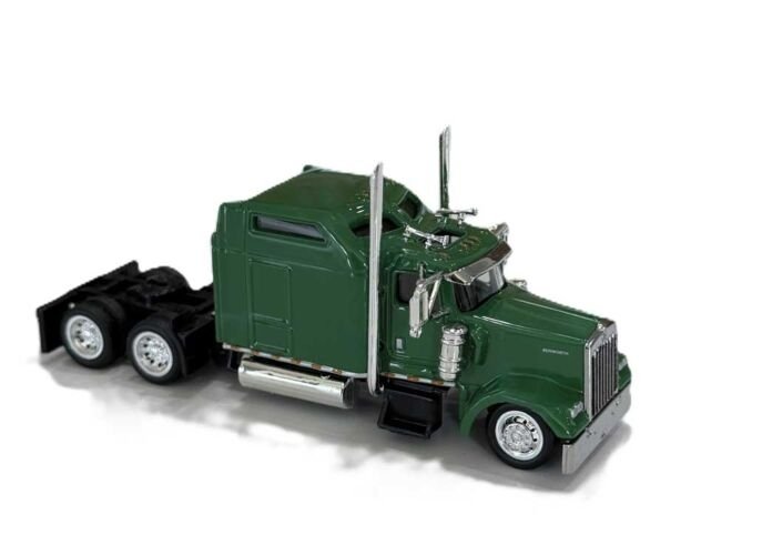 Kenworth W900 Sleeper Cab Tractor Only - Assembled -- Dark Green, HO, HO Logistics Replicas W90005
