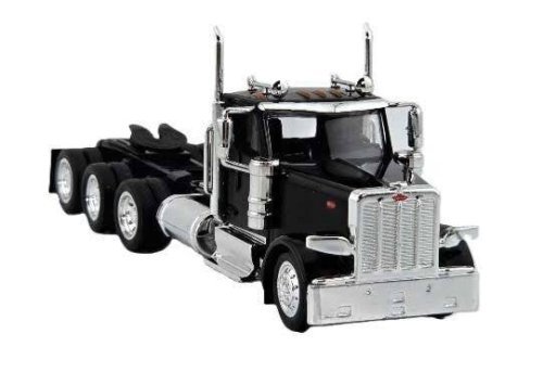 Peterbilt 589 3-Axle Day-Cab Semi Tractor - Assembled -- Black, HO, HO Logistics Replicas 589092