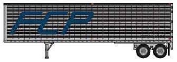 40′ Corrugated Van Trailer - Assembled -- Ferrocarril del Pacifico 23235, N, Trainworx Inc 4027801
