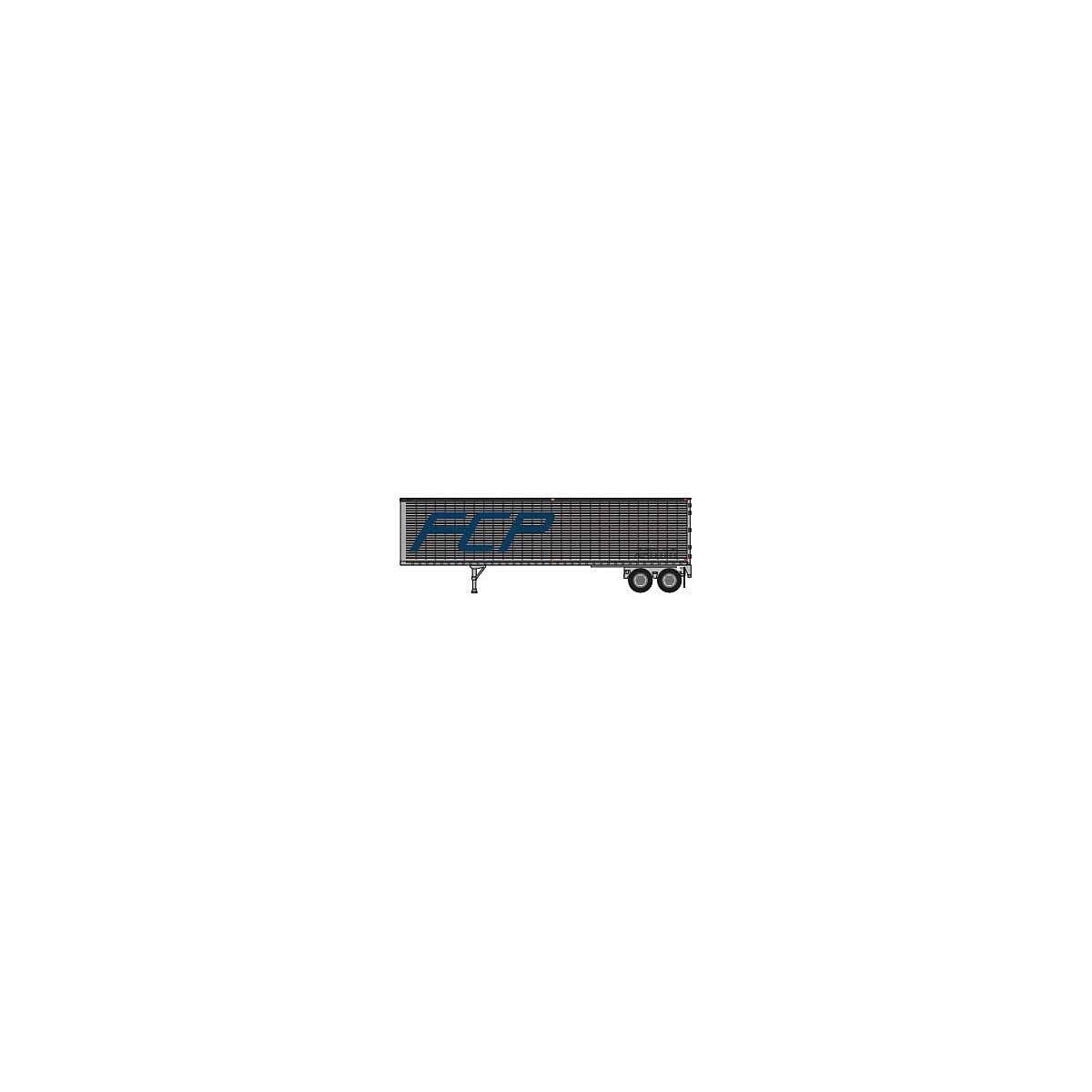40′ Corrugated Van Trailer - Assembled -- Ferrocarril del Pacifico 23251, N, Trainworx Inc 4027802