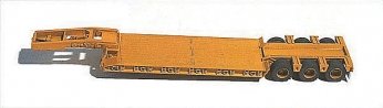 Trailer (Unpainted Metal Kit) -- 50-Ton 3-Axle Low Boy, HO, GHQ 62001