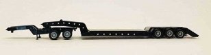 Heavy-Duty Lowboy Trailer - Assembled -- Black, HO, Herpa Models 5396