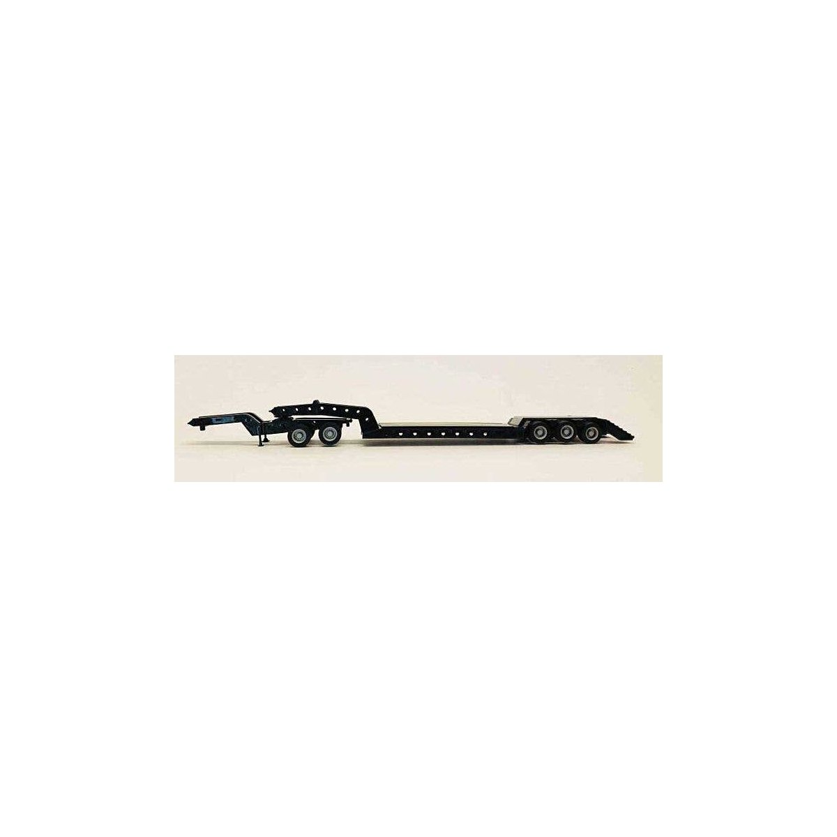 Heavy-Duty Lowboy Trailer - Assembled -- Black, HO, Herpa Models 5396
