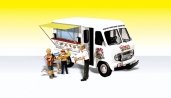Ike′s Ice Cream Truck - Assembled - AutoScenes(R), N, Woodland Scenics 5338