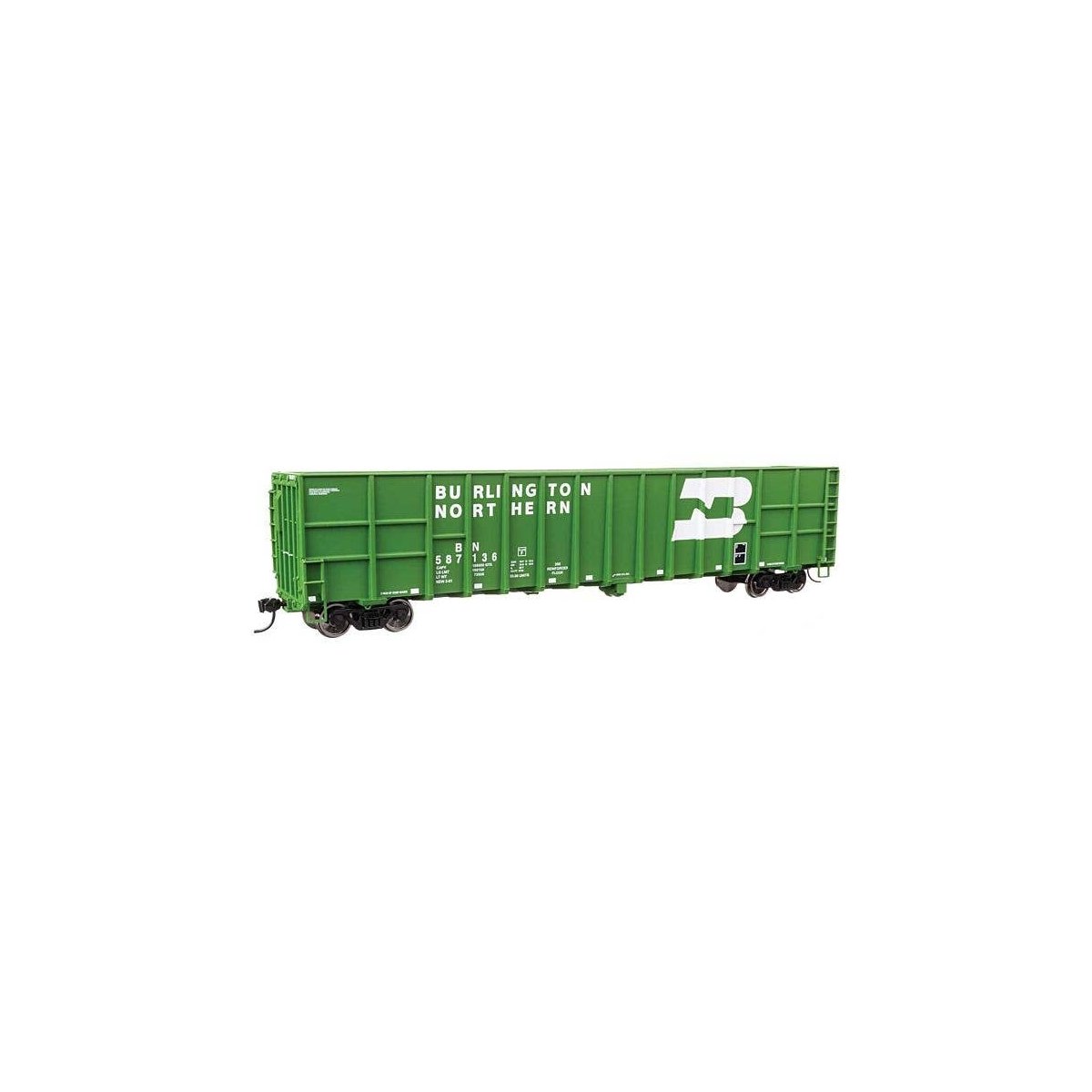 61′ Wood Chip Gondola - Ready To Run -- Burlington Northern 587136, HO, WalthersMainline 6105