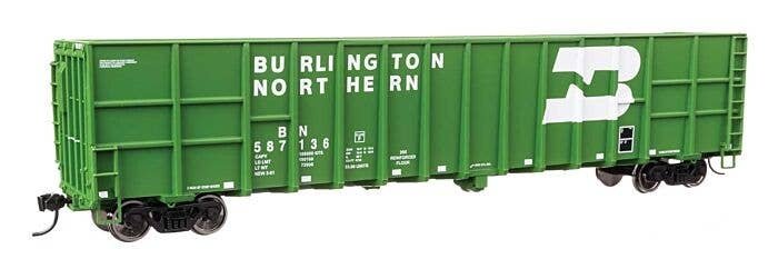 61′ Wood Chip Gondola - Ready To Run -- Burlington Northern 587136, HO, WalthersMainline 6105