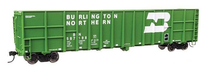 61′ Wood Chip Gondola - Ready To Run -- Burlington Northern 587198, HO, WalthersMainline 6108