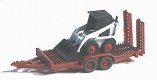 Construction Equipment (Unpainted Metal Kit) -- Bobcat Skid Steer Loader w/Utility Trailer, N, GHQ 53007