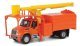 International(R) 4300 2-Axle Truck with Tree Trimmer Body - Assembled -- Orange Cab and Bod, HO, Walthers SceneMaster 11744