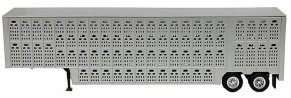 48′ Livestock Trailer - Assembled -- Silver, HO, Herpa Models 5354