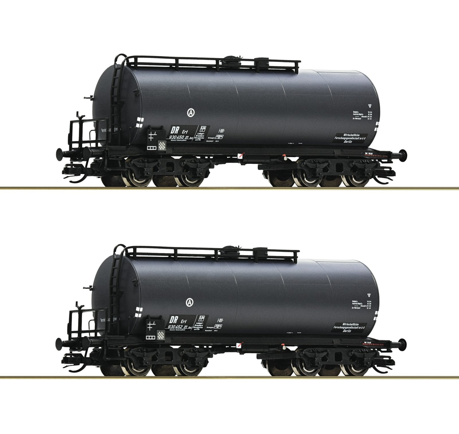 2 piece set: Tank wagons, DRG, TT, Roco 6680021