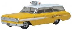 1964 Ford Country Squire Station Wagon - Assembled -- Central School Bus (yellow, white), HO, Oxford Diecast 87FC64002