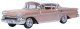 1958 Chevrolet Impala Sport Coupe - Assembled -- Metallic Cay Coral, Snowcrest White, HO, Oxford Diecast 87CIS58001