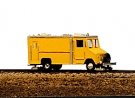 MOW Vehicles -- Box Van High Rail Inspection Vehicle, N, Railway Express Miniatures 2031