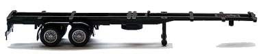 Semi Trailer (No Tractor) -- 40′ Container Chassis Only, HO, Herpa Models 5303