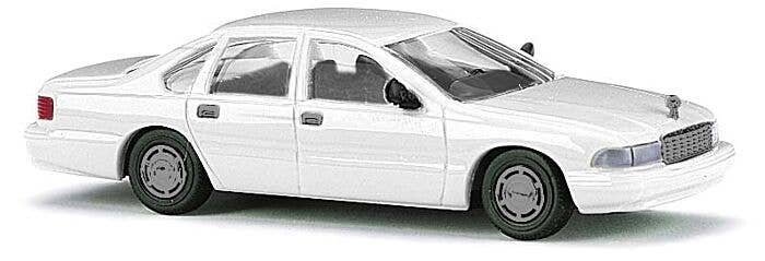 1995 Chevrolet Caprice Sedan - Assembled -- White, HO, Busch Gmbh & Co Kg 89122