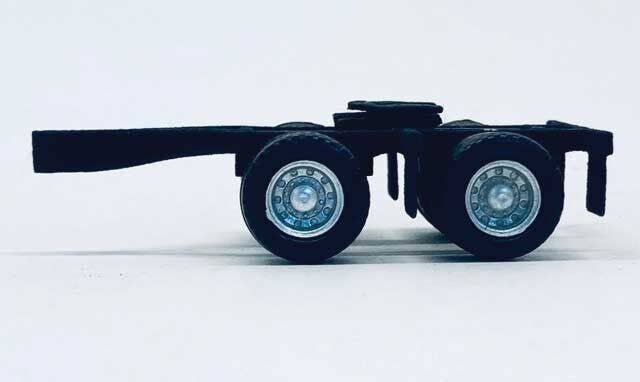 American Style Semi Trailers (Trailer Only) -- 2-Axle Converter Dolly, HO, Herpa Models 460010