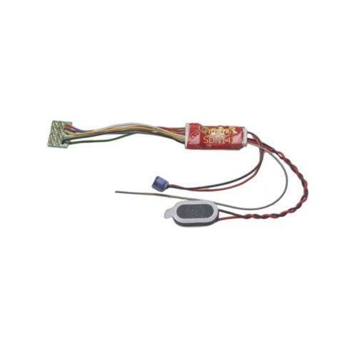 SDN147PS Sound and Control Decoder -- Easy-Connect 8-Pin Harness, 2 Steam & Diesel Sounds - Replaces , N, Digitrax SDN147PS