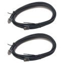 LocoNet Cable pkg(2) -- 8′ 2.4m, All Scales, Digitrax LNC82