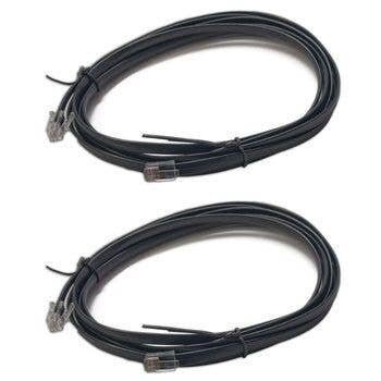 LocoNet Cable pkg(2) -- 8′ 2.4m, All Scales, Digitrax LNC82