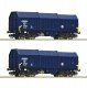 2 piece set: Telescopic hood wagons, ZSSK Cargo, TT, Roco 6680013