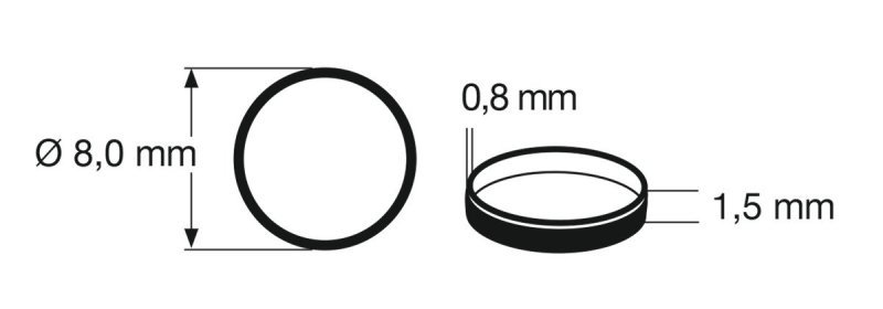 Traction tyre set H0 - Roco Fleischmann 648011