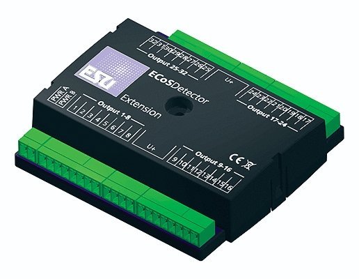 ECoSDetector Output Extension Module -- For Connection of 32 Bulbs/LEDs, All Scales, LokSound By ESU 50095