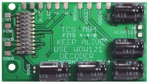 B-MB4 Replacement Motherboard w/KA2 Keep Alive & 21-Pin Connector -- Fits Bachmann Raymond , HO, Train Control Systems 1557