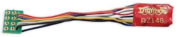 DZ146PS Series 6 Control Decoder for Z, N & HO -- Medium 8-Pin Plug, 1′ Harness .55 x .4 x .1, All Scales, Digitrax DZ146PS