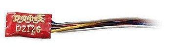 DZ126 Series 6 Control Decoder for Z, N & HO -- Wired .455 x .369 x .126′ 11.56 x 9.37 x 3.2mm, All Scales, Digitrax DZ126