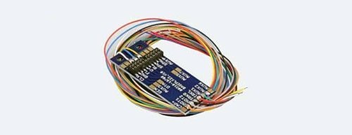 PluX22 Decoder Interface Adaptor Board -- For 9 Outputs with Soldering Pads & Wires 33 x, All Scales, LokSound By ESU 51958