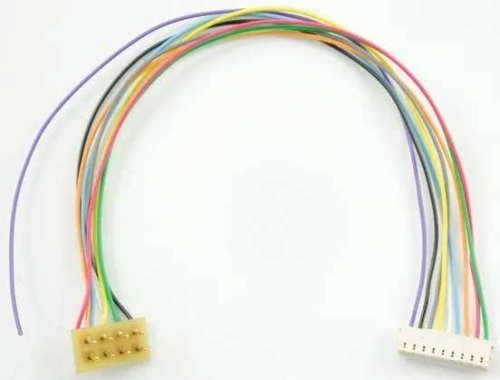 DCC Decoder Harness -- T-5` NMRA 8-Pin Plug, 5` 12.7cm Wires T Series Harness, All Scales, Train Control Systems 1363