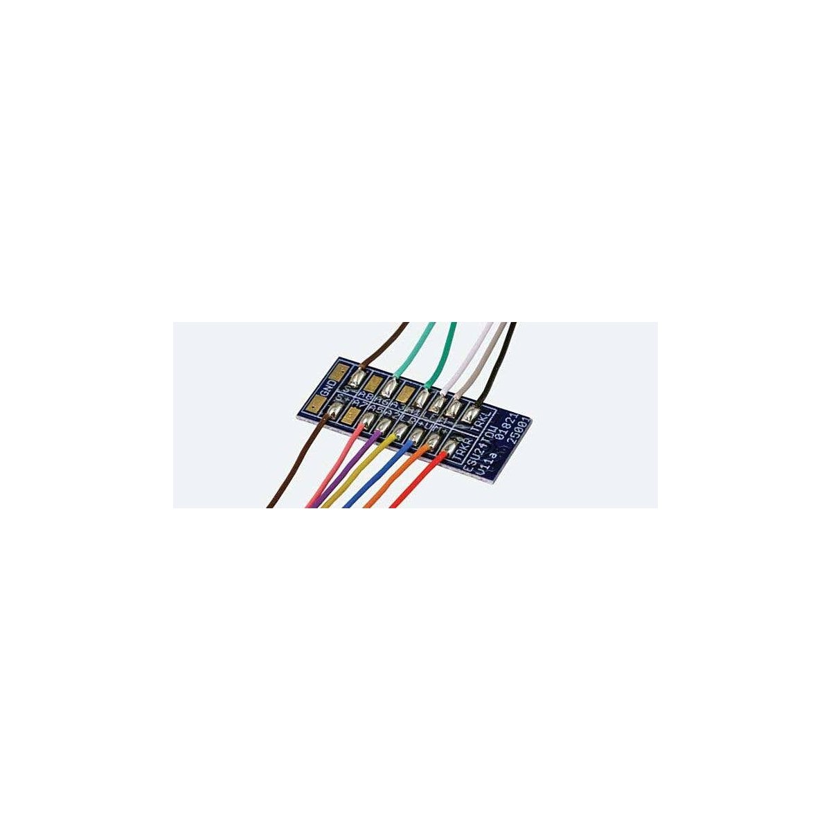 Adapter Board -- Wired-to-E24 Interface for LokSound 5 Nano 19.6 x 8.5mm, All Scales, LokSound By ESU 53953