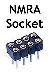 DCC Decoder Extension Plug/Socket -- Provides Socket Extension for NMRA 8-Pin Plug , All Scales, Train Control Systems 1253