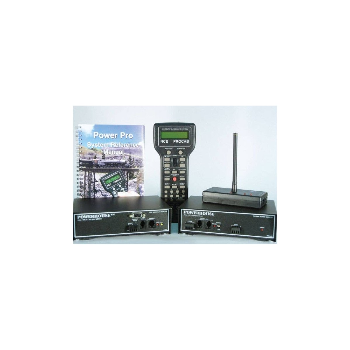Digital Command Control Starter Sets - 10 Amps for O/G Scale -- PH-PRO-R Powerhouse Pro w/91, All Scales, NCE Corporation 7