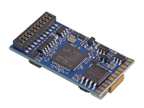 LokSound 5 DCC-MM-SX-M4 Multi-Prototcol Sound and Control Decoder -- 1.5A, 21MTC NEM6660, 11x15m, HO, LokSound By ESU 58419